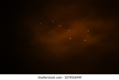 Dark Brown vector texture with milky way stars. Modern abstract illustration with Big Dipper stars. Pattern for futuristic ad, booklets.