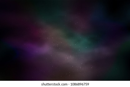 Dark Brown vector texture with milky way stars. Blurred decorative design in simple style with galaxy stars. Template for cosmic backgrounds.