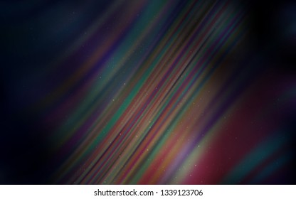 Dark Brown vector texture with milky way stars. Glitter abstract illustration with colorful cosmic stars. Pattern for astronomy websites.