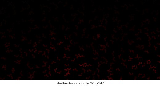 Dark Brown vector texture with religion symbols. Colorful vintage illustration with gradient alchemy shapes. Best design halloween events.