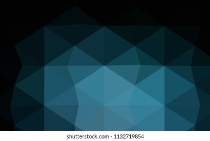Dark Brown vector triangle mosaic texture. Triangular geometric sample with gradient.  That new template can be used for your brand book.