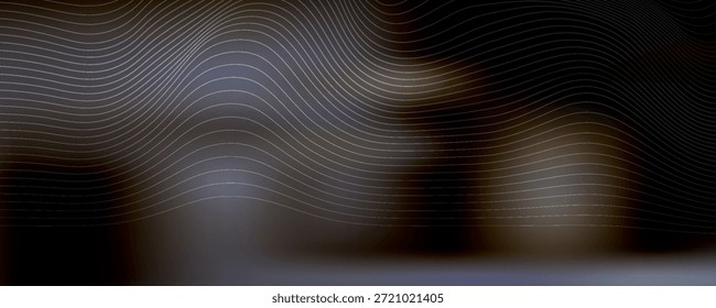 Fondo de Vertical marrón oscuro con líneas abstractas. Una elegante ilustración brillante con degradado. Un diseño completamente nuevo para tu negocio.