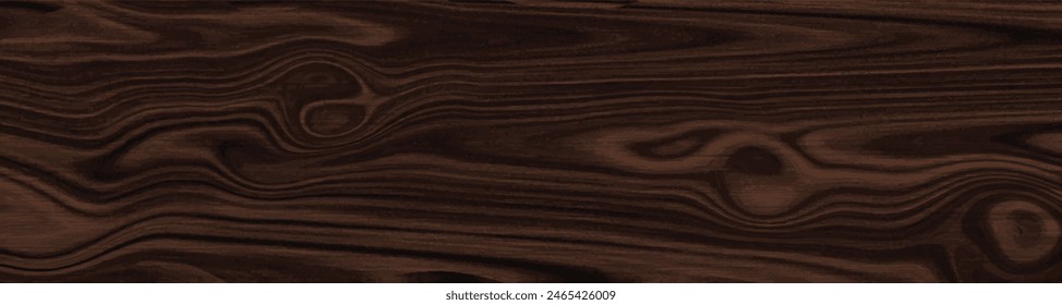 Dark brown wood texture background, old wooden surface texture, vector illustration