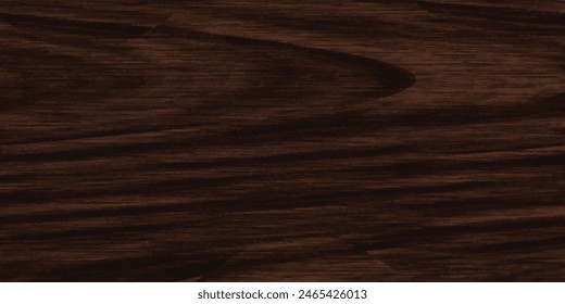 Dark brown wood texture background, old wooden surface texture, vector illustration