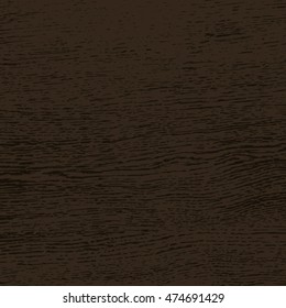 Dark brown wood texture background. Vector illustration.