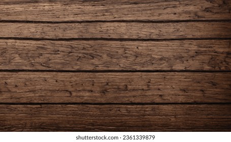 Dark brown wooden background with high resolution, vector illustrartion