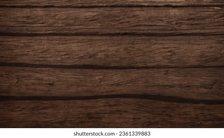 Dark brown wooden background with high resolution, vector illustrartion