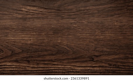 Dark brown wooden background with high resolution, vector illustrartion