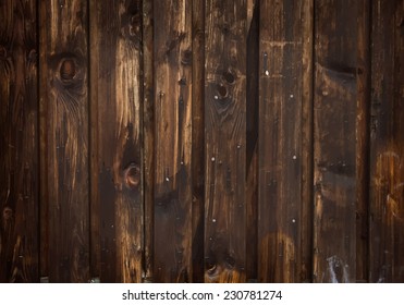 Dark brown wooden background vector