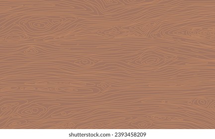 Dark brown wooden cutting, chopping board, table or floor surface. Wood texture. Vector illustration