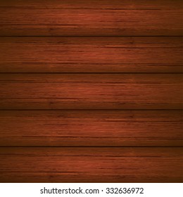 Dark brown wooden planks texture. Vector illustration for your design