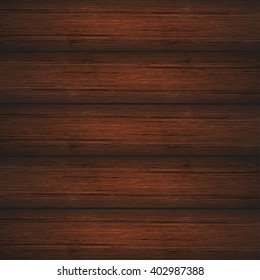 Dark brown wooden planks texture. Vector illustration for your design