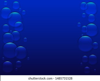 Dark bubble bakground. Vector illustration for poster or banner
