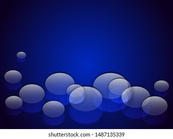 Dark bubble bakground. Vector illustration for poster or banner