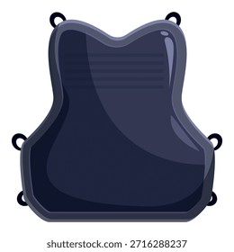Dark bulletproof vest ensuring safety and protection against bullets, ideal for police, military, security personnel, or anyone needing personal protection