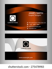 Dark business card 