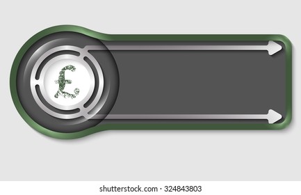 Dark button for your white text and pound sterling symbol