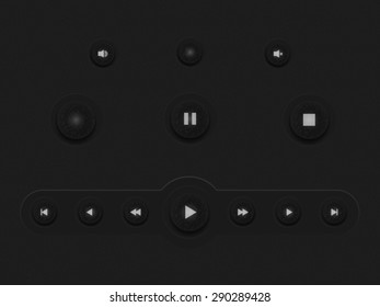 Dark buttons pannel