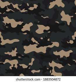 
Dark camouflage abstraction vector graphics yellow spots