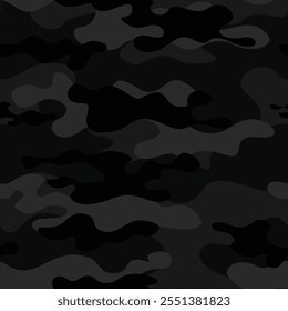 
dark camouflage black pattern, background repeat, fashion urban design