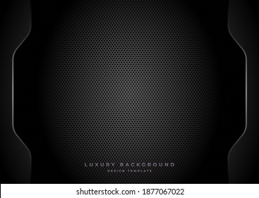 Dark carbon fiber texture background design. vector illustration