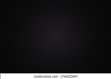Textura oscura de carbono. Fondo de acero negro de la rejilla metálica.