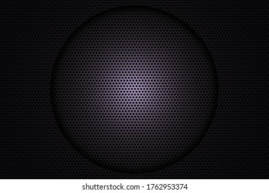 Textura oscura de carbono. Fondo de acero negro de la rejilla metálica.
