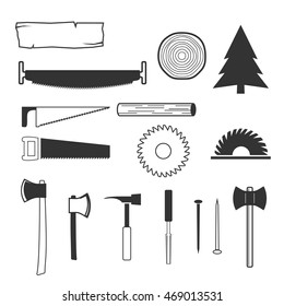 Dark Carpentry Vector Objects