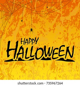 Creative Text Happy Halloween Hand Lettering Stock Vector (Royalty Free ...