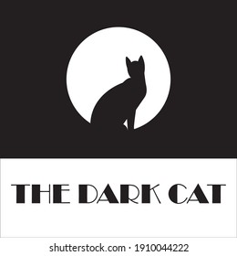 Die dunkle Katze, gut für Ihr Produktlogo