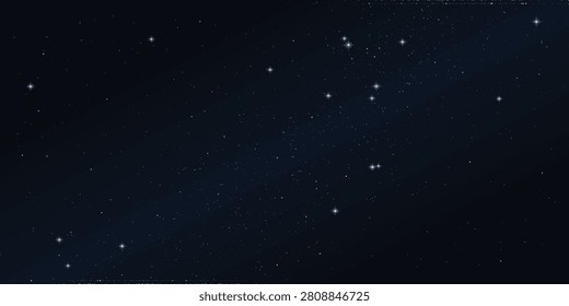 Dark celestial background featuring scattered stars in night sky, astronomy