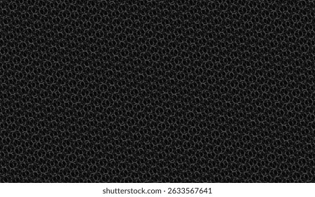 Arrière-plan texture cellulaire sombre avec motif d'anneau emboîtable pour la conception d'Abstrait et les traitements de surface modernes, polyvalent pour les projets d'art numérique et la visualisation de matériaux