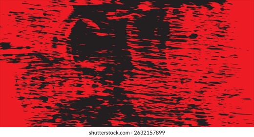Dark cement horror scary background. grunge black red horror people image texture