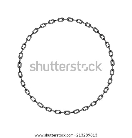 Dark chain in shape of circle