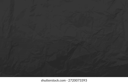 Fundo de textura de papel amassado cinza carvão escuro fornece uma superfície sombria e arenosa para projetos de design criativo