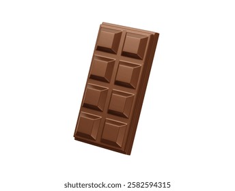 dark chocolate bar icon 3d render