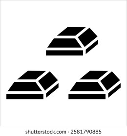 Dark Chocolate Icon Element For Design