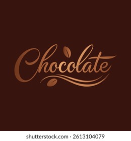 Dark Chocolate Liquid Forming Dynamic Artistic Pattern