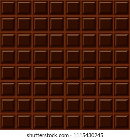 Dark chocolate seamless pattern