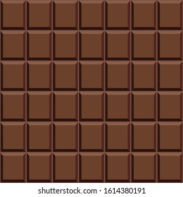 
Dark Chocolate Square Chunks Seamless pattern