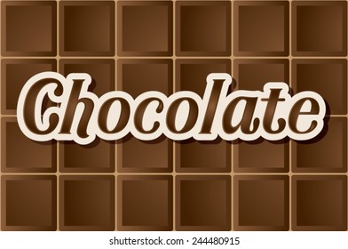 Dark Chocolate type, font, graphic, vector 