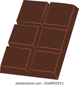 Dark Chocolate Vcetor Stock Illustration