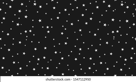 Oscuro fondo estelar navideño para interiores, diseño, publicidad, salvapantallas, fondos de paredes, cubiertas, paredes. Patrón vectorial en constante variación.