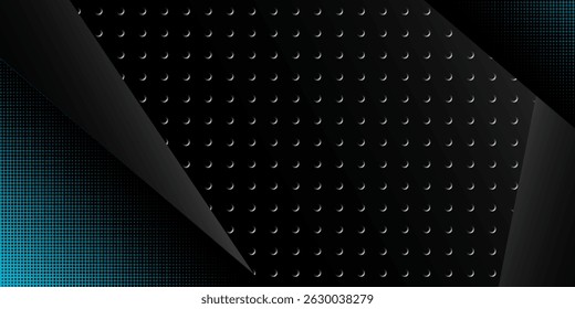 Dunkles Chrom schwarz und graue Schicht Element Hintergrund Textur Vektorgrafik eps10
