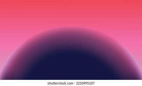 dark circle red gradient shadow   background design, like a dark planet exposed to red light