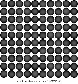 Dark circle seamless background. Abstract dotted background. Vector Illustration.