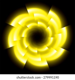 Dark circle yellow Light Abstract Technology background for computer graphic website internet business.. text box. Brochure. card.