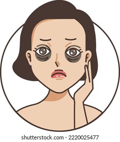 Dark circles under the eyes