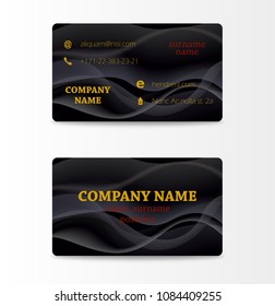 dark classic business card