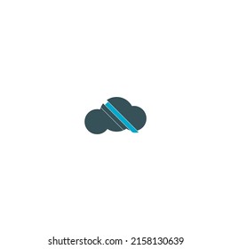 Dark cloud on white background